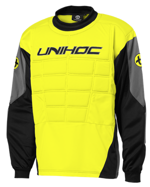 Unihoc målmands trøje - Blocker Neon gul - Floorball bluse